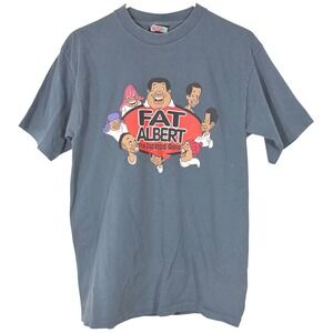 Vintage 90s Fat Albert The Junkyard Gang Tee Shirt Men Large Retro Cartoon Cosby